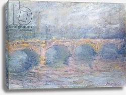 Постер Моне Клод (Claude Monet) Waterloo Bridge, London, at Sunset, 1904
