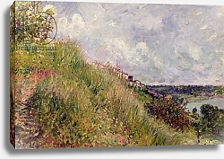 Постер Сислей Альфред (Alfred Sisley) The Seine, view of the slopes of By, 1881