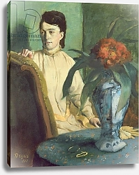 Постер Дега Эдгар (Edgar Degas) Woman with the Oriental Vase, 1872