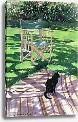 Постер Виллис Люси (совр) Black Cat and Dappling, 1986