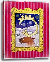 Постер Бакстер Кэти (совр) Christmas Antlers, 1996