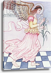 Постер Лоусон Джиллиан (совр) Angel with tiger lily, 1995