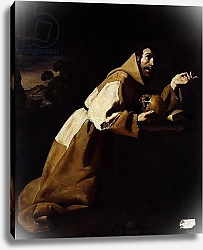 Постер Зурбаран Франсиско St. Francis in Meditation, 1639
