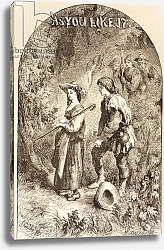 Постер Гиберрт Джон Сэр Illustration for As You Like It, from 'The Illustrated Library Shakespeare', published London 1890
