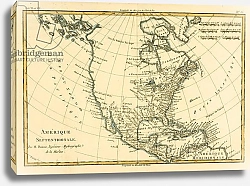 Постер Бонне Чарльз (карты) North America, 1780
