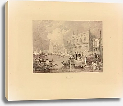 Постер Венеция, Гранд Канал и Дворец Дожей, Италия
