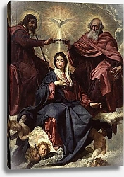 Постер Веласкес Диего (DiegoVelazquez) Coronation of the Virgin, c.1641-42