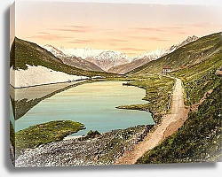 Постер Швейцария. Озеро Оберальп