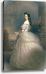 Постер Винтерхальтер Франсуа Elizabeth of Bavaria, Empress of Austria, wife of Emperor Franz Joseph of Austria