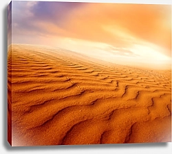 Постер Песчаные волны пустыни на закате
