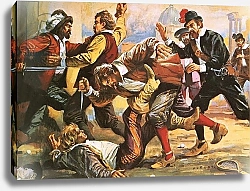 Постер Салинас Альберто Caravaggio in a brawl