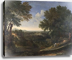 Постер Дюфет Гаспар Пейзаж с Авраамом и Исааком
