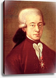 Постер Школа: Итальянская 18в Portrait of Wolfgang Amadeus Mozart after 1770 2