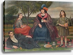 Постер Гертлер Марк Coster Family on Hampstead Heath, 1924