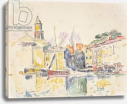 Постер Синьяк Поль (Paul Signac) French Port of St. Tropez, 1914
