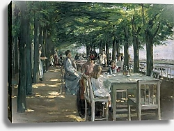 Постер Либерман Макс The Terrace at the Restaurant Jacob in Nienstedten on the Elbe, 1902