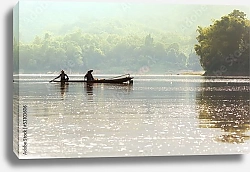 Постер Рыбаки на реке, Лаос