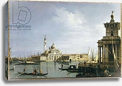 Постер Каналетто (Giovanni Antonio Canal) The Island of San Giorgio Maggiore, Venice, with the Punta della Dogana and numerous vessels