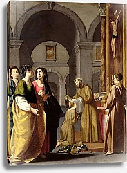 Постер Школа: Итальянская 17в. St. Clare Receiving the Veil from St. Francis of Assisi