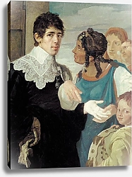 Постер Шебуев Василий Гадание. Автопортрет. 1805