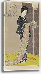 Постер Хасигути Гоё Woman in a Summer Kimono Taisho era, August 1920