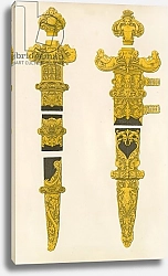 Постер Шоу Анри (акв) The Ornamental Portions of a Dagger and Sword, designed by Holbein, early 16th century