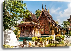 Постер Ват Сиенг Тхон, буддийский храм, Луангпхабанг, Лаос