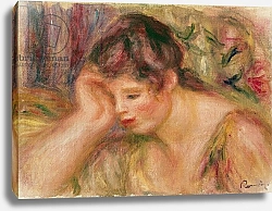 Постер Ренуар Пьер (Pierre-Auguste Renoir) Woman Leaning, c.1917