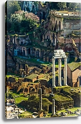 Постер Италия. Рим. Пролетая над Римским Форумом