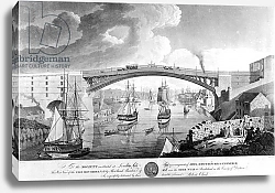 Постер Школа: Английская 18в. The Cast Iron Bridge, 1796-1798
