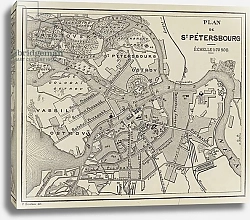 Постер Школа: Французская Plan de St Petersbourg