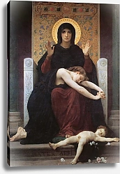 Постер Бугеро Вильям (Adolphe-William Bouguereau) Утешение Богородицы