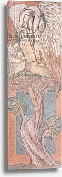 Постер Берне-Джонс Эдвард The Pelican, cartoon for stained glass for the William Morris Company, 1880