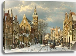 Постер A winter’s day in a sunlit street