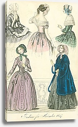 Постер Fashions for November 1847 №3