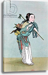 Постер Школа: Китайская 19в. Ma Kou Carrying Medicinal Plants, from a work by Father Henri Dore, late 19th century