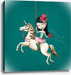 Постер Циркачка на лошади