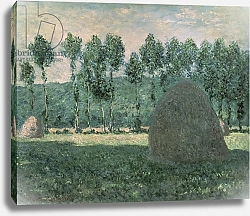 Постер Моне Клод (Claude Monet) Haystacks near Giverny, c.1884-89