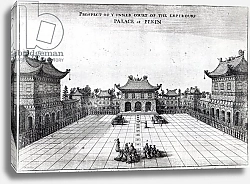 Постер Школа: Английская, 17в. Prospect of the Inner Court of the Emperor's Palace at Pekin, 1669