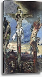 Постер Моро Густав Christ between the Two Thieves, c.1870
