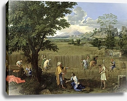 Постер Пуссен Никола (Nicolas Poussin) Summer, or Ruth and Boaz, 1660-64