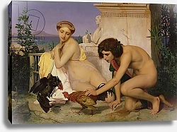 Постер Жером Жан Леон Young Greeks Encouraging Cocks to Fight, 1846