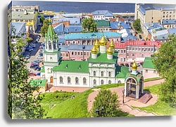 Постер Россия, Нижний Новгород. Вид с холма №2