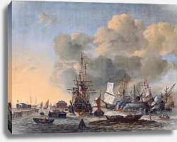 Постер Нумс Рейнер Caulking ships on the IJ near Amsterdam