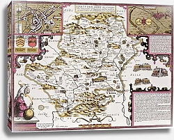 Постер Спид Джон Hartfordshire and the situation of Hartford, 1611-12