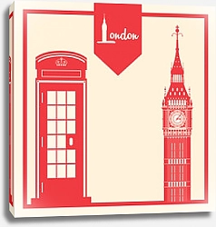 Постер Лондон, символы Англии 5
