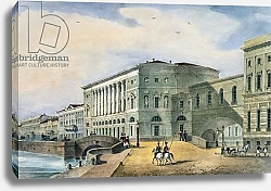 Постер Школа: Русская 19в. The Hermitage Theatre as Seen from the Vassily Island, 1822 1