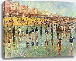 Постер Тиндалл Роберт (совр) Passing Time on Brighton Beach