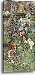 Постер Орнел Эдвард Girls and Swans, 1901