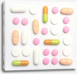 Постер Разноцветные таблетки